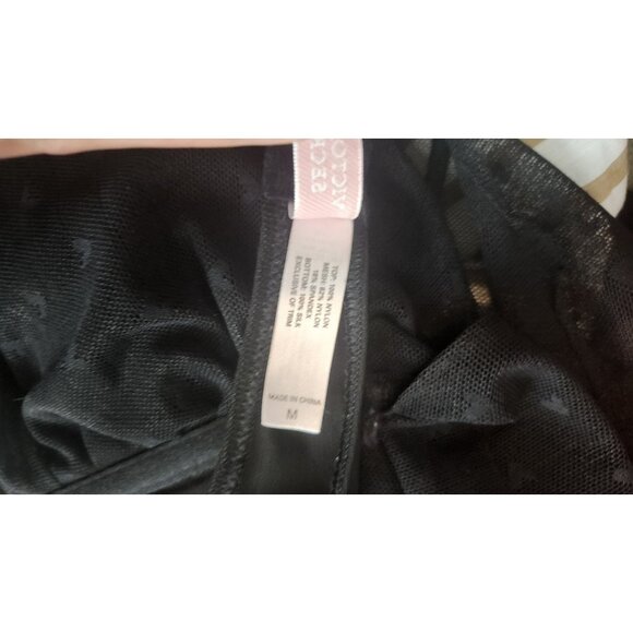 Victoria's Secret Sexy Black Mesh Sleeping Dress Halter Neck Open Back M - Picture 6 of 6
